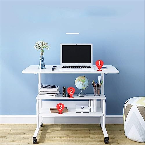 Adjustable Height Mobile Laptop Desk on Wheels G963025