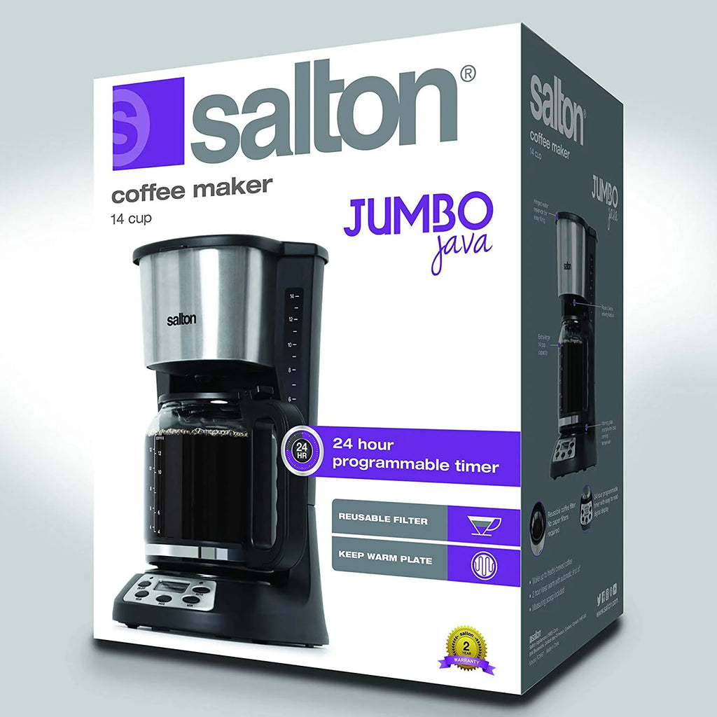 14 Cup Coffee Maker, Black P144