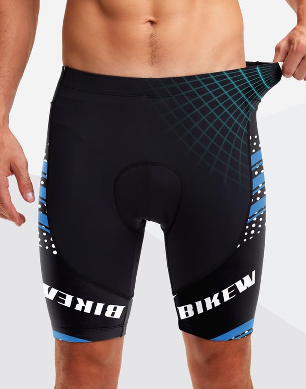 Men's 4D Padded Cycling Bike Shorts with Zipper Pockets E859865