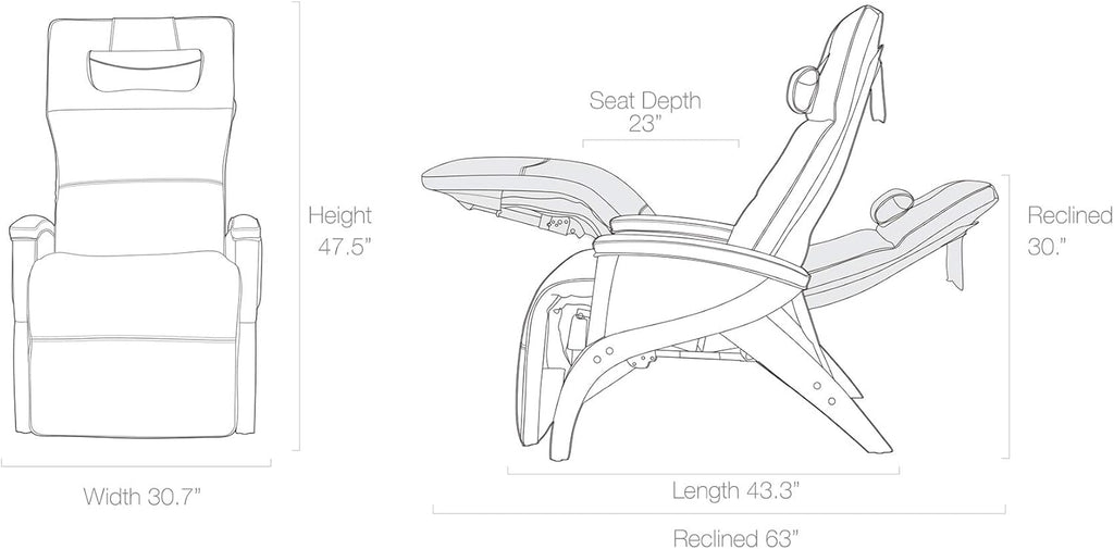 Leather Zero Gravity Recliner Y715275