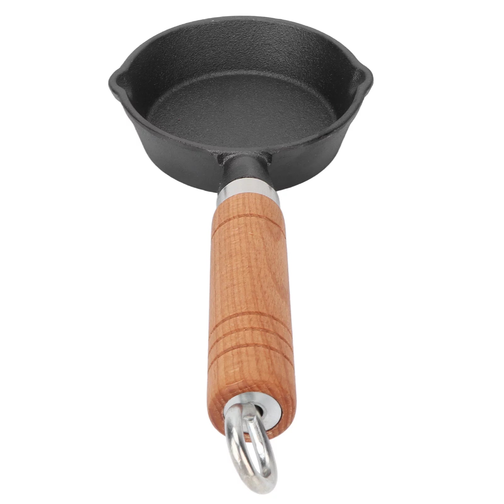 Cast Iron Pan with Wood Handle for Eggs and Pancakes W95623