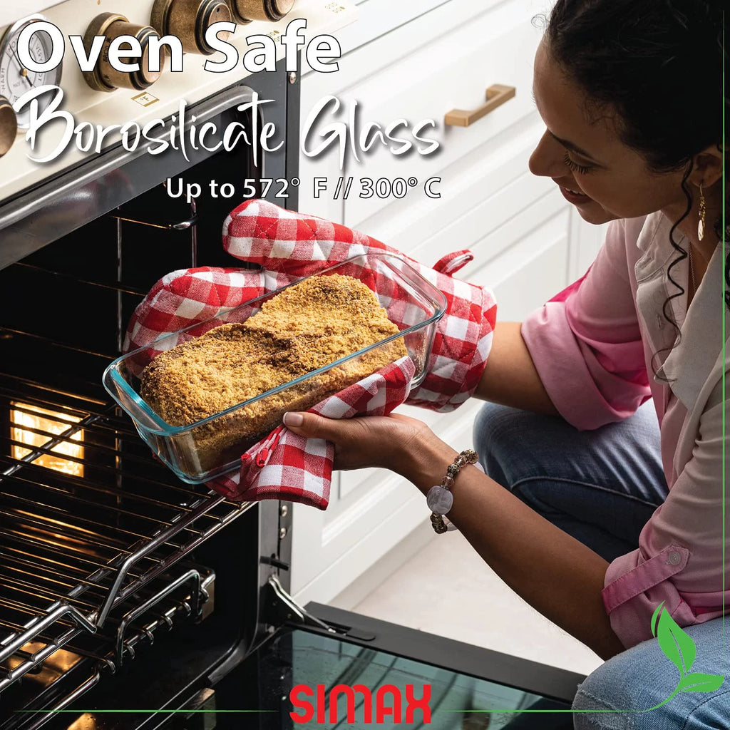 Glass Loaf Dish, Borosilicate, Dishwasher Safe Y838790