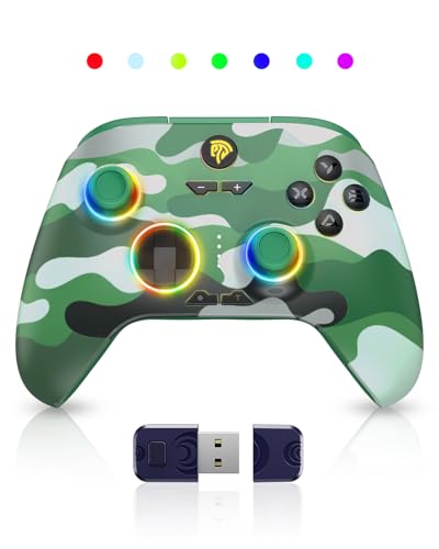 Wireless Bluetooth Controller with Hall Joysticks for PC, Android, Steam and Switch E86358