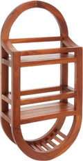 Bare Decor BARE-AX4508 Teak Shower Caddie Storage Organizer, 24"