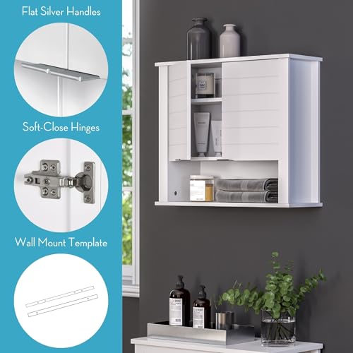 Grey Two-Door Wall Cabinet I744171