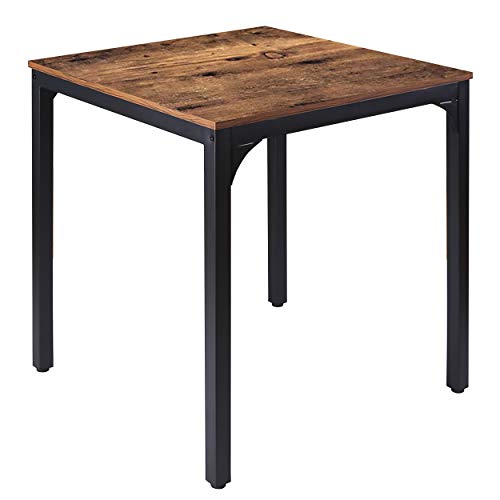 VEIKOU Kitchen Table Set, Dining Table for 2, Space Saving Dining Table and 2 Chairs for Small Places, Apartment,Narrow Kitchen, Rustic