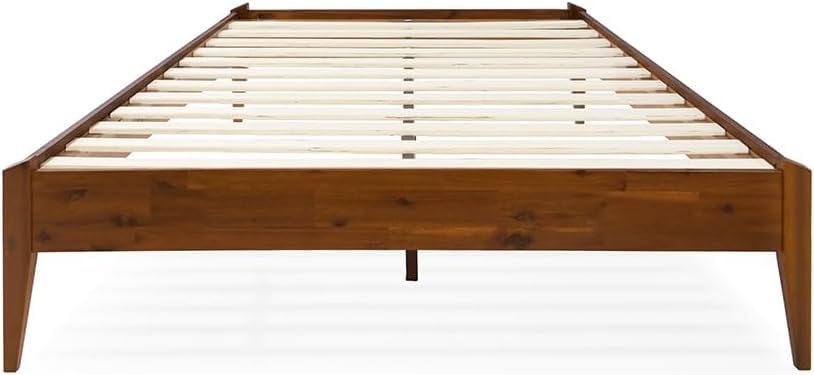 Full Bed Frame with Acacia Wood, Dark Chocolate M358