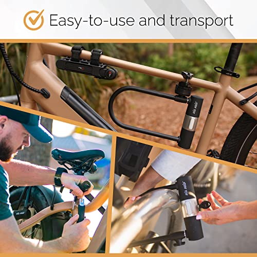 3 Folding Bike Lock Set Keyed Alike Heavy Duty Steel with Mounting Case O687
