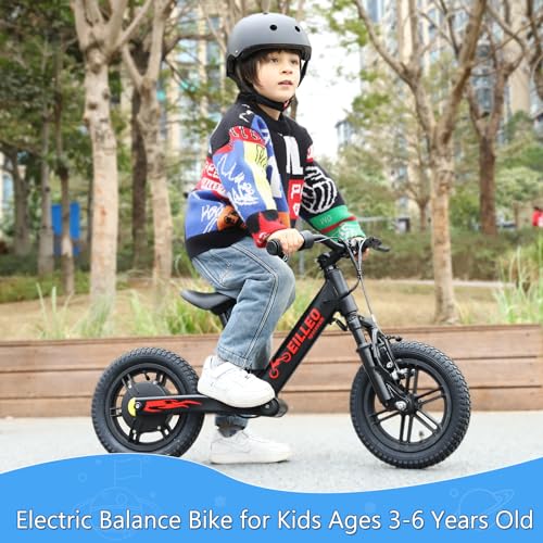 Kids Electric Balance Bike, 100W, 3 Speed Modes, 12" Tire H4235