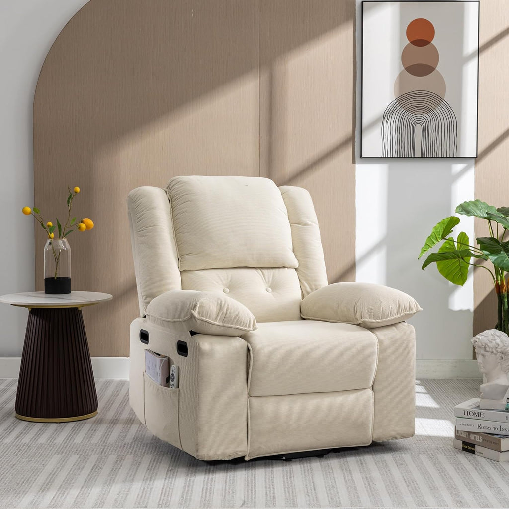 Power Lift Massage Recliner Chair - Beige B692