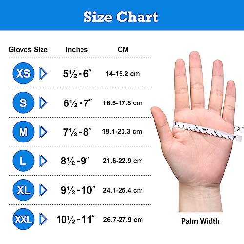 Disposable Nitrile Gloves 6 mil Heavy Duty, Latex Free Powder Free O417952