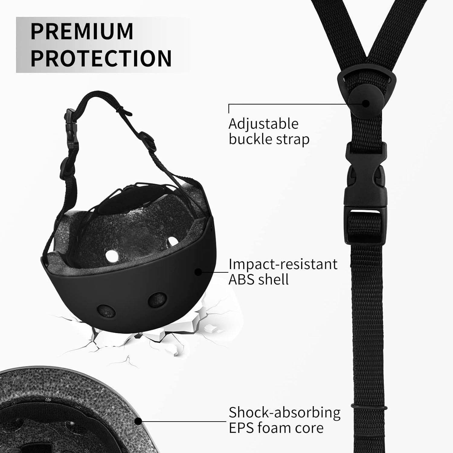 Skateboard Helmet for Kids, Multi-Sport Scooter Helmet with Removable Liner G83483