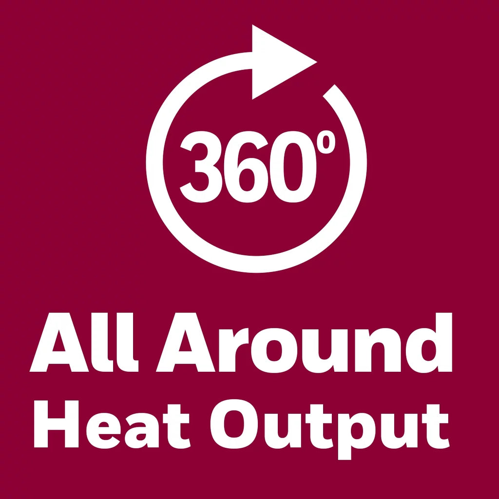 360 Surround Fan Forced Heater, White N8442
