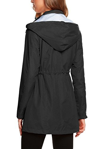 Women's Lightweight Waterproof Hooded Rain Jacket V22650