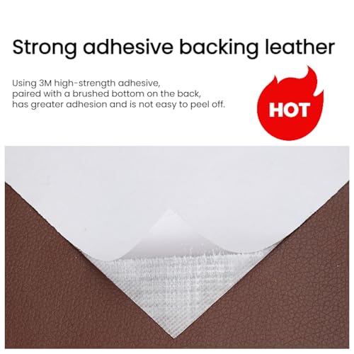 Leather Repair Patch Kit, Self Adhesive Waterproof Tape for Couch, Sofa, Car Seat O92079