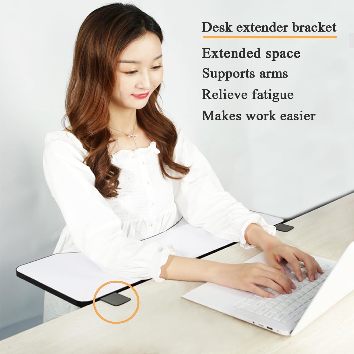 Foldable Desk Extender Bracket with Clamp G3825