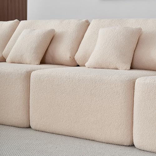 Modular U-Shaped Sectional Sofa with Chaise, 5-Seat, Gray M21240