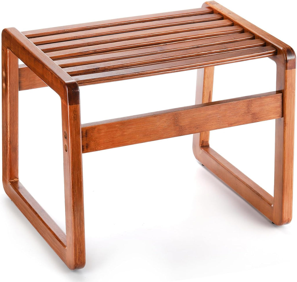 Nicunom Wooden Step Stools for Adults Kids, One Step Stool Wooden Foot Rest Stool Potty Training Stool Stepping Stools for Bathroom, Bedroom, Kitchen, Bedside
