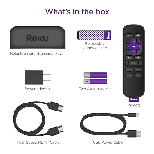 4K HDR Streaming Media Player with Remote and HDMI Cable K2688