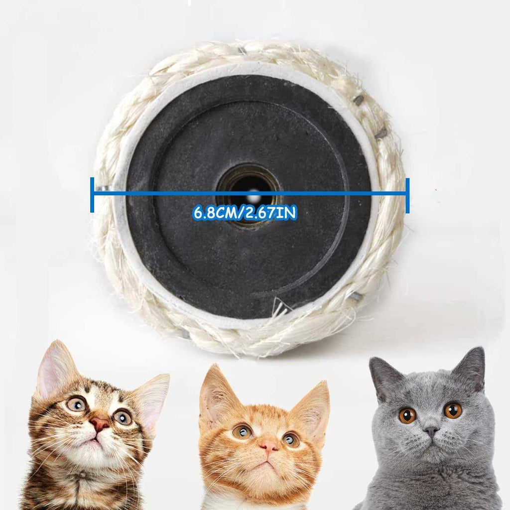 Cat Scratching Post Replacement 15.7" Natural Sisal Rope Refill for Indoor Kittens V216