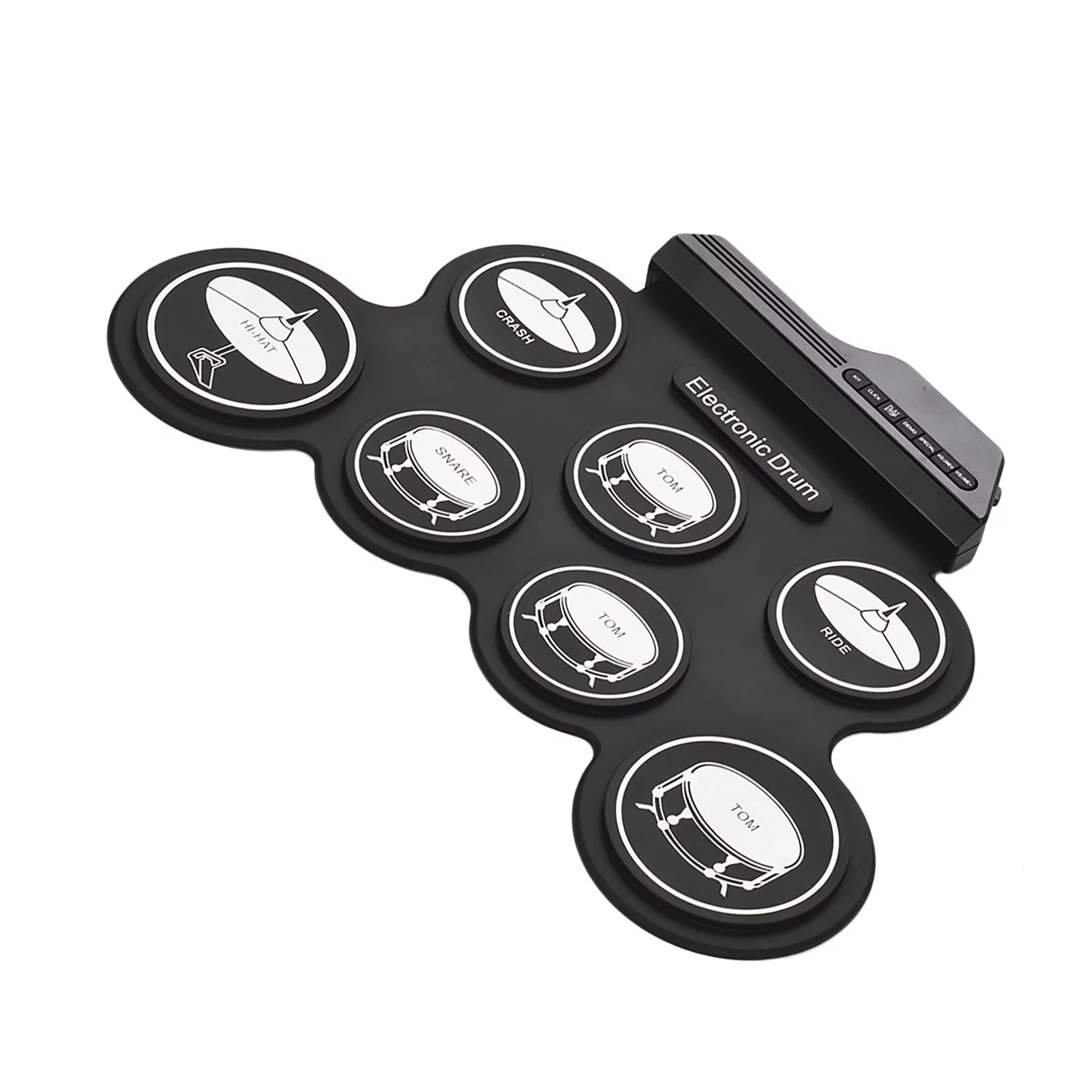 USB Roll-Up Electronic Drum Kit with 7 Pads and Sticks S614