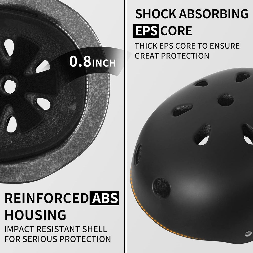 Skateboard Helmet for Kids, Multi-Sport Scooter Helmet with Removable Liner G83483