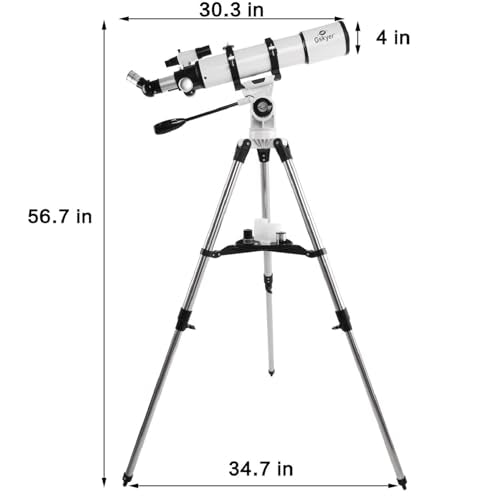 70mm Aperture 400mm AZ Mount Refracting Telescope for Kids Beginners with Carry Bag Y259