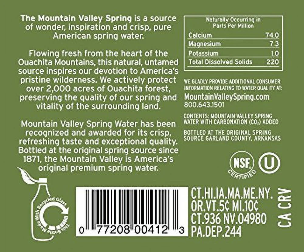 Sparkling Water, 333 mL Glass Bottles (Pack of 24) C99101