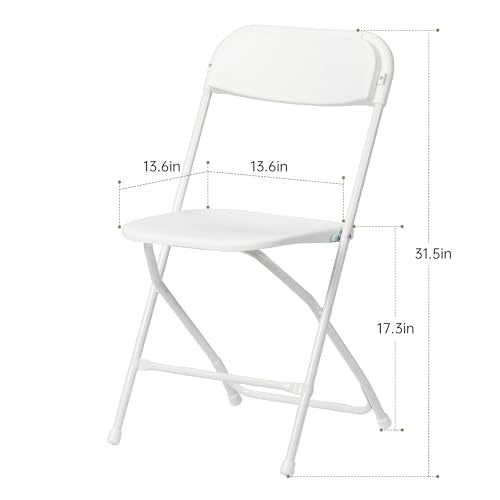 90 PCS Plastic Folding Chair for Wedding, Party, Outdoor, Indoor, Office P3758