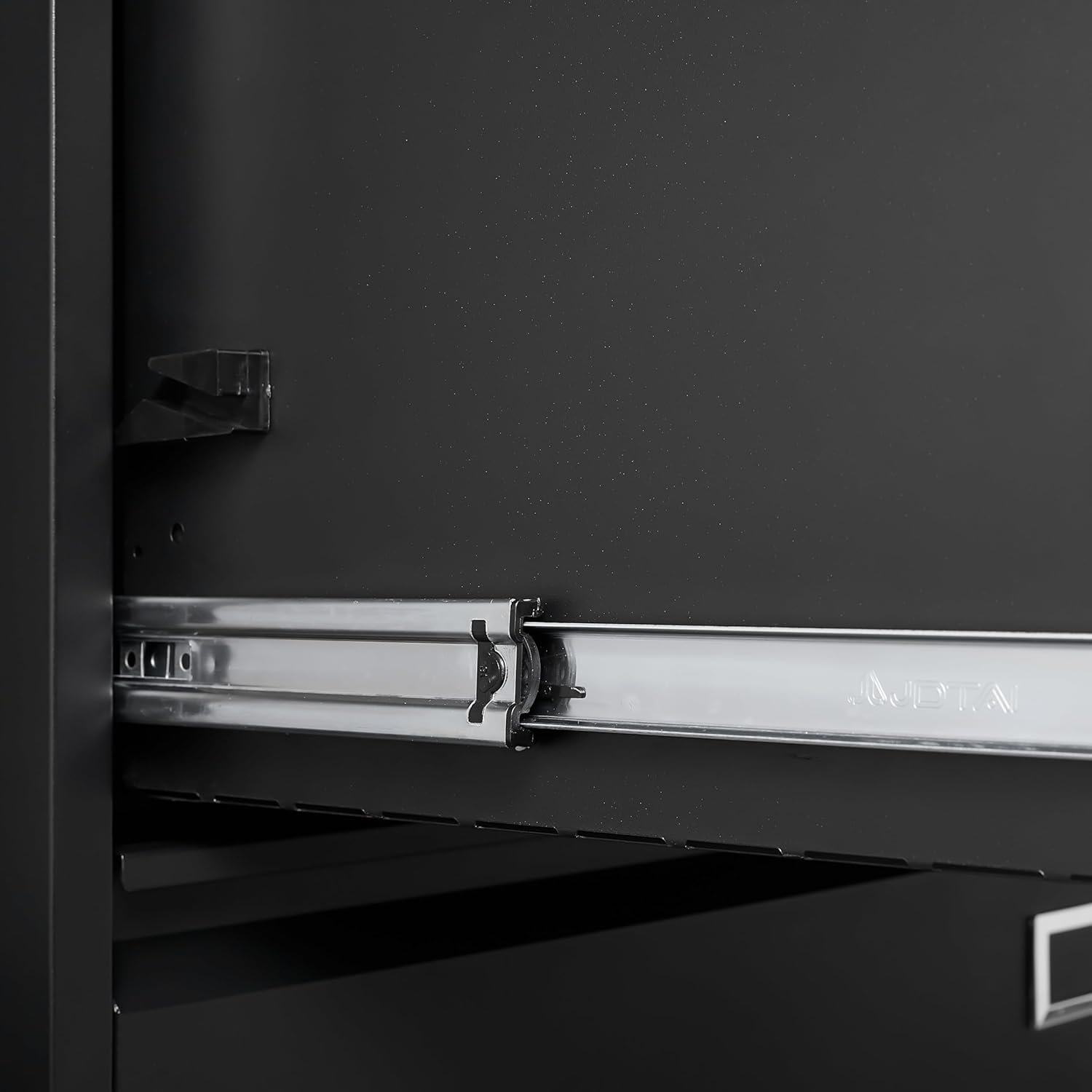 3 Drawer Lateral File Cabinet with Lock for Home Office, Black H9896