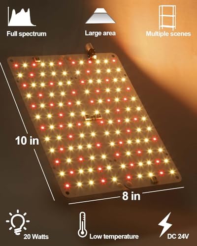 Grow Light for Indoor Plants, 20W Full Spectrum LED with On/Off Switch H78743