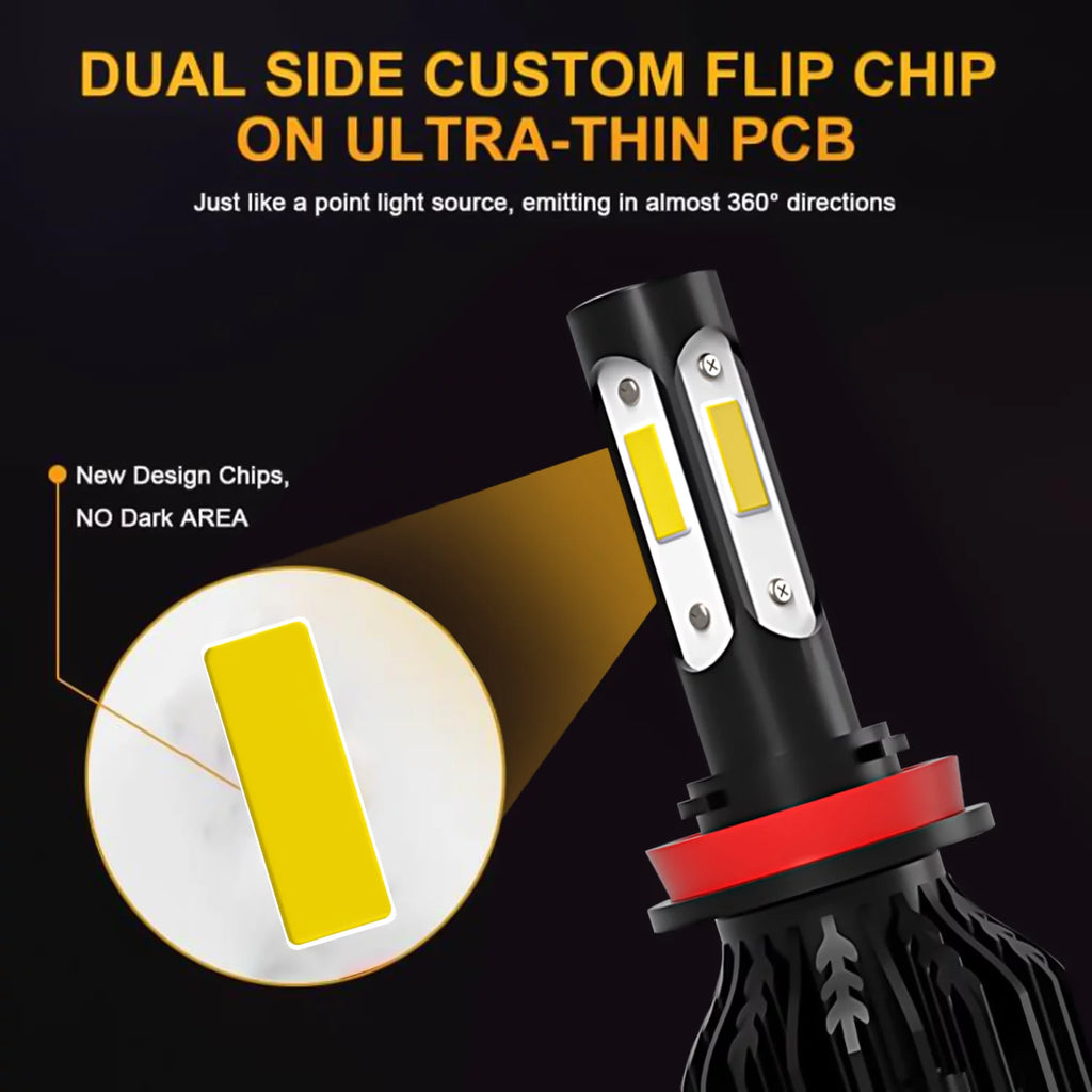 LED Headlight Bulbs for Dodge Grand Caravan 2011-2019 High Beam Low Beam 4pc G550457