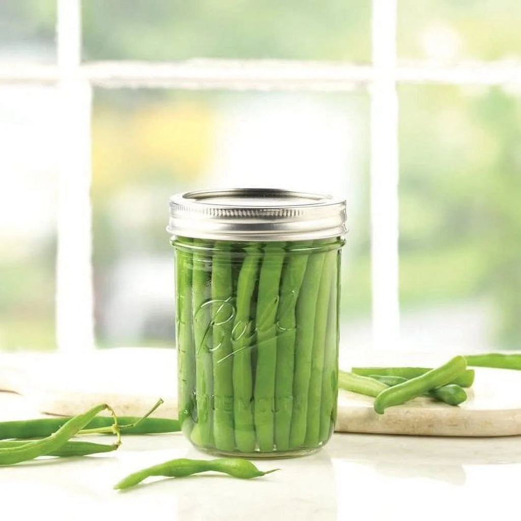 Wide Mouth Pint 16-Ounce Glass Mason Jar with Lids and Bands, 12-Count P59839