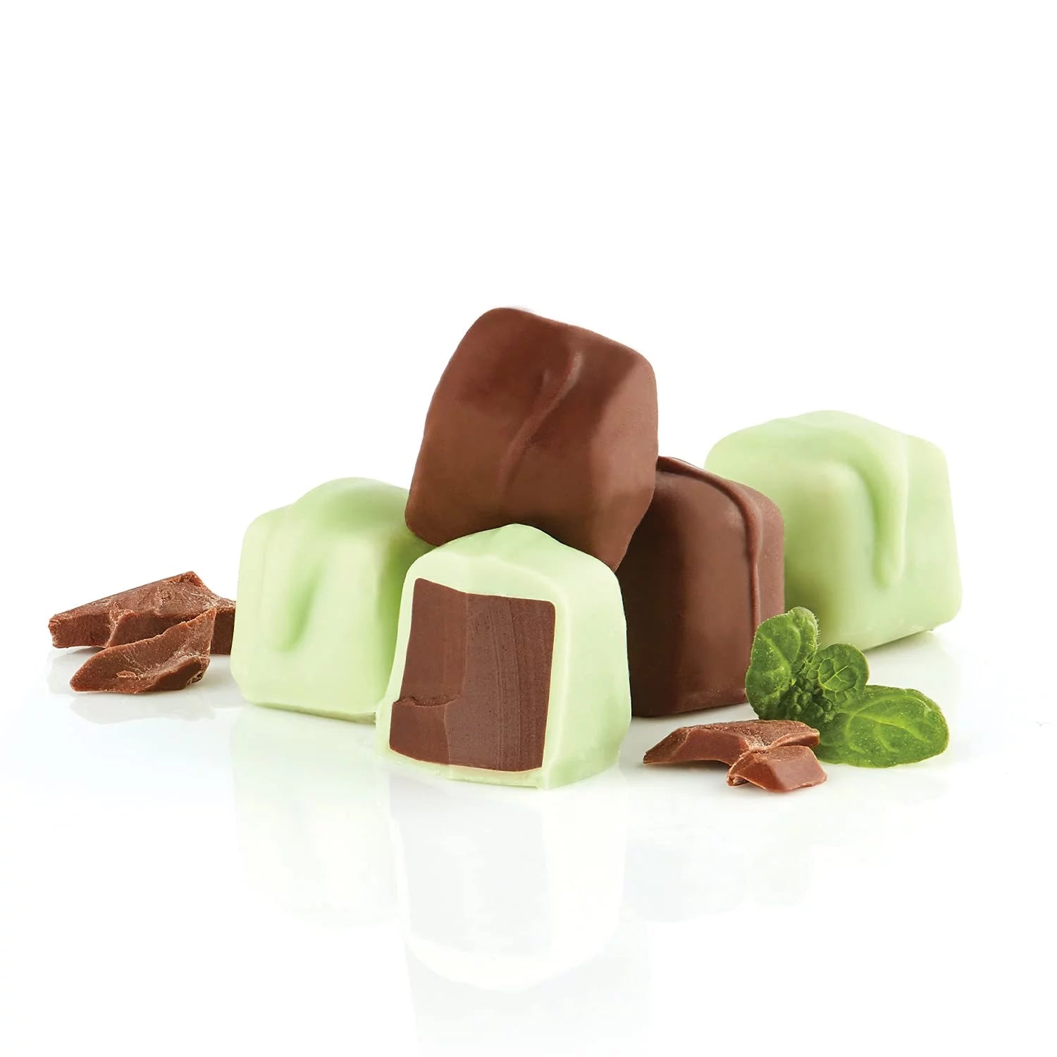 Mint Meltaways Milk Chocolate and Pastel Candy Gift Box W162396