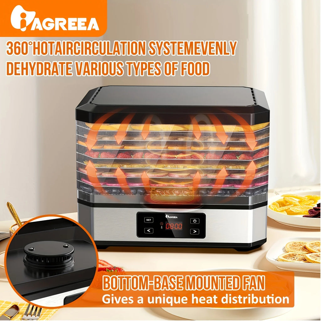 Food Dehydrator with 8 Trays, Digital Timer and Temperature Control P32552