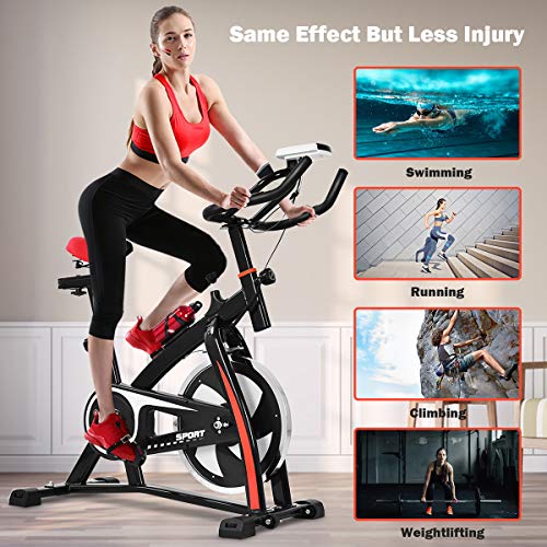 Indoor Bike Trainer with Bottle Holder and LED Display D64936