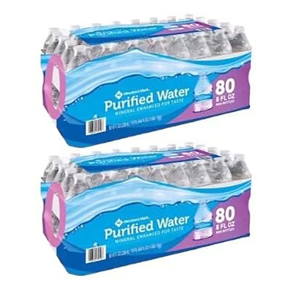 Purified Water 8 oz Bottles, 160 Count V917