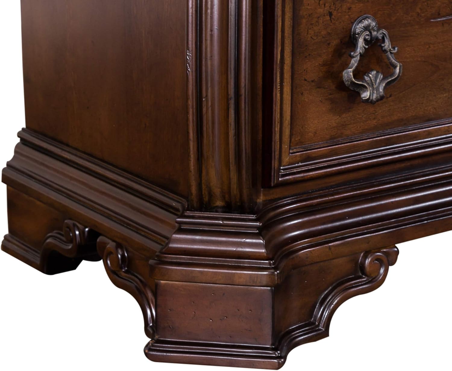 8 Drawer Double Dresser, Brownstone Finish C388