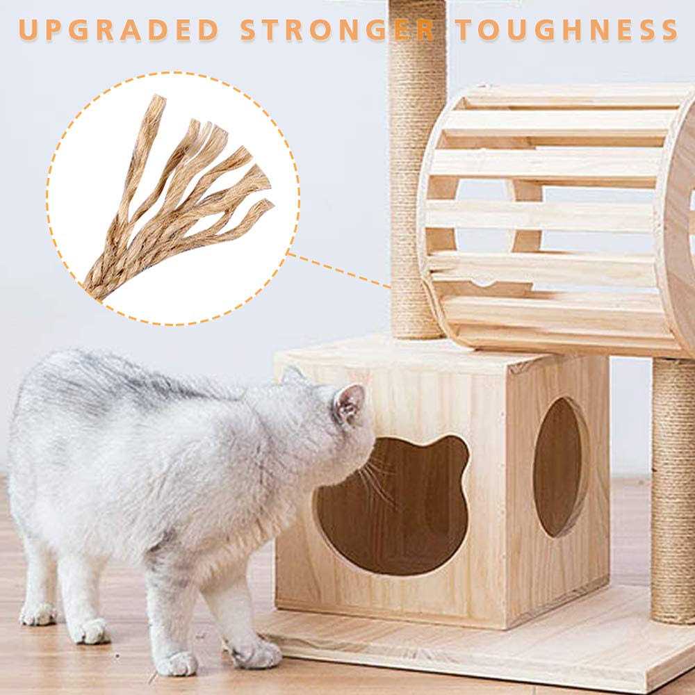 Cat Scratching Post Replacement 15.7" Natural Sisal Rope Refill for Indoor Kittens V216
