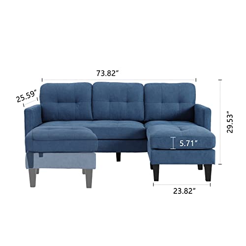 Convertible Sectional Sofa Couch with Reversible Chaise N103878