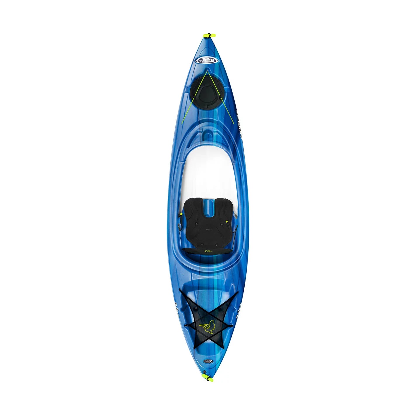 Sit-in Recreational Kayak 10 ft Deep Blue White I57480