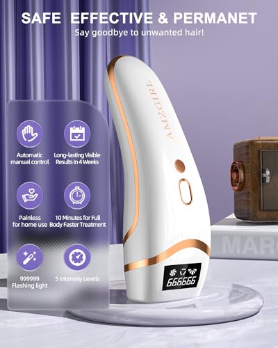 IPL Laser Hair Removal Device with Cooling for Face and Body O7857