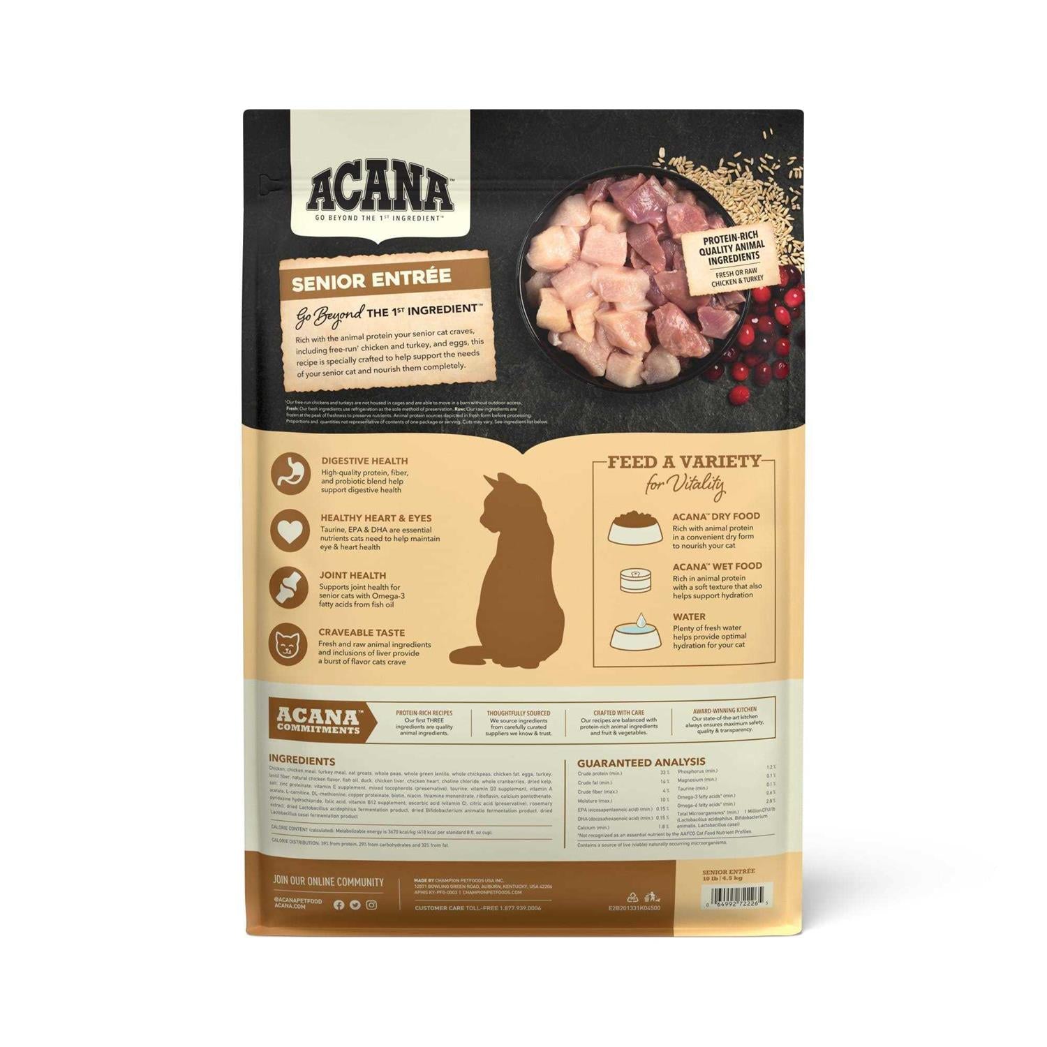 Senior Chicken Turkey Dry Cat Food H760271