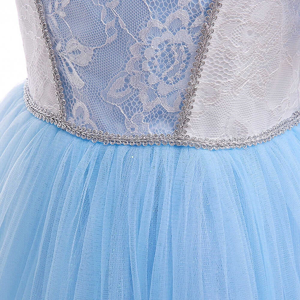 Princess Dress Puff Sleeve Halloween Birthday Party Costume Y230307