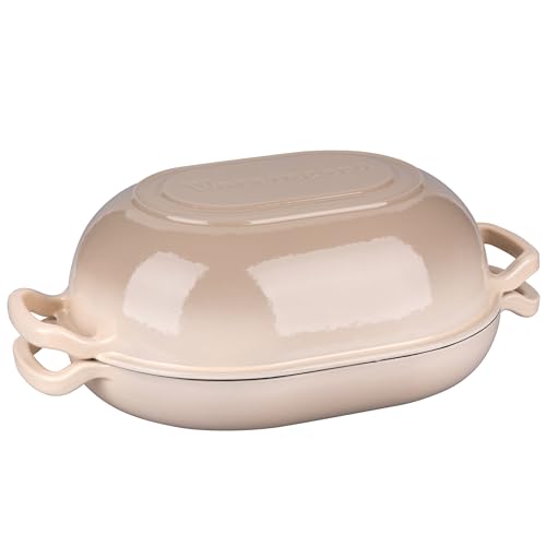 Enameled Cast Iron Dutch Oven with Lid for Bread Baking, 5QT M245