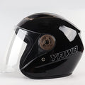 Motorcycle 3/4 Open Face Helmet DOT/ECE Approved Adults Men Women Mopeds Scooter Pilot Half Face Helmet with Clear Visor Suitable for All Seasons