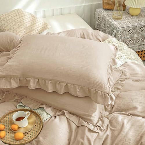Pink White Floral Reversible Comforter Set with Branches Pattern, 104 x 90 inches, 3 Piece X41700