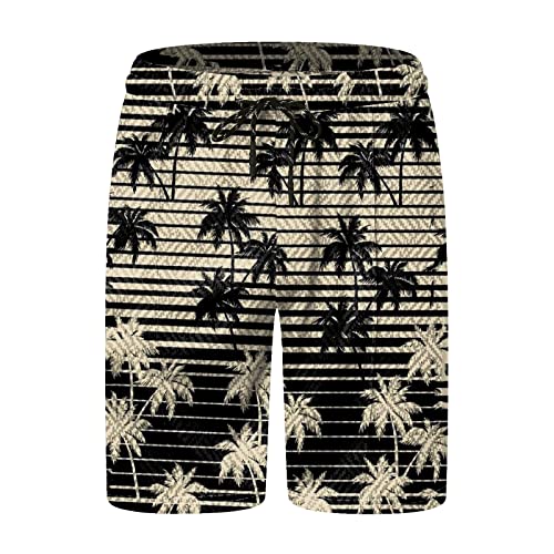 Mens Printed 2 Piece Outfit Set Short Sleeve Shirt and Shorts B8282