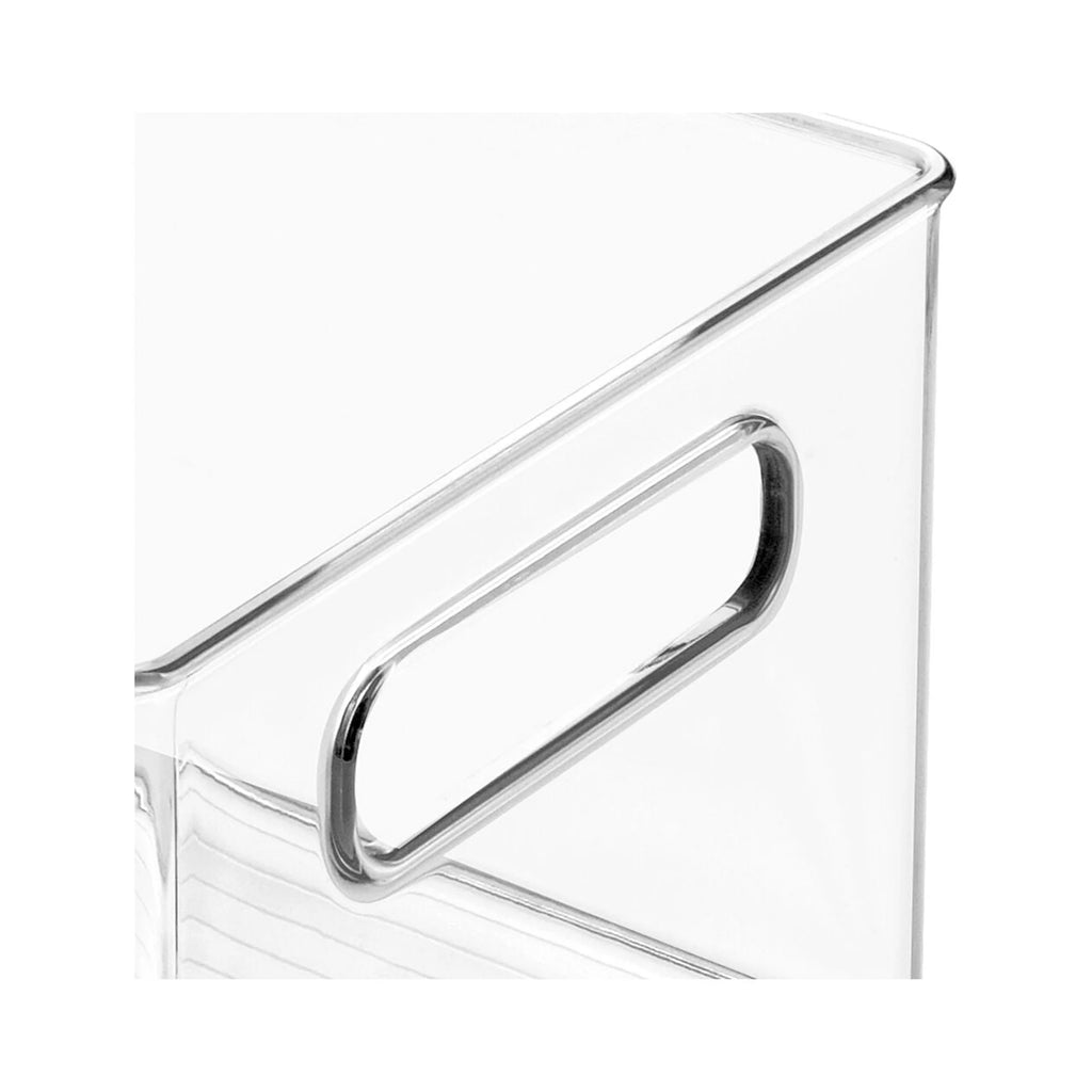 Large Deep Plastic Kitchen Storage Organizer Bin with Handles H57212