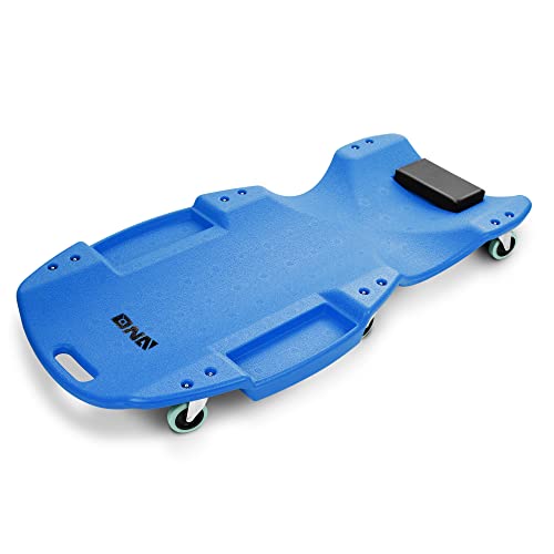 Low Profile Automotive Creeper with Padded Headrest, Red U80837